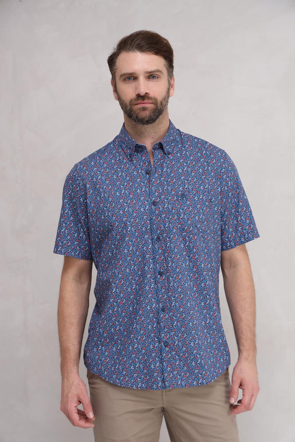 Рубашка кр Lerros с цветочным принтом