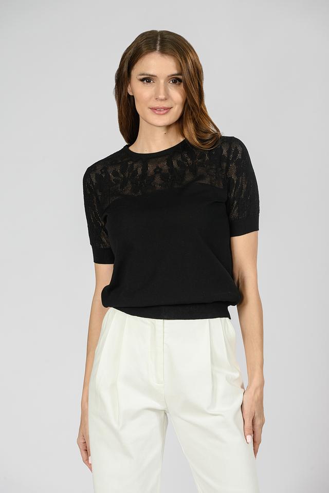 Джемпер Giorgio Grati с кружевом чёрный