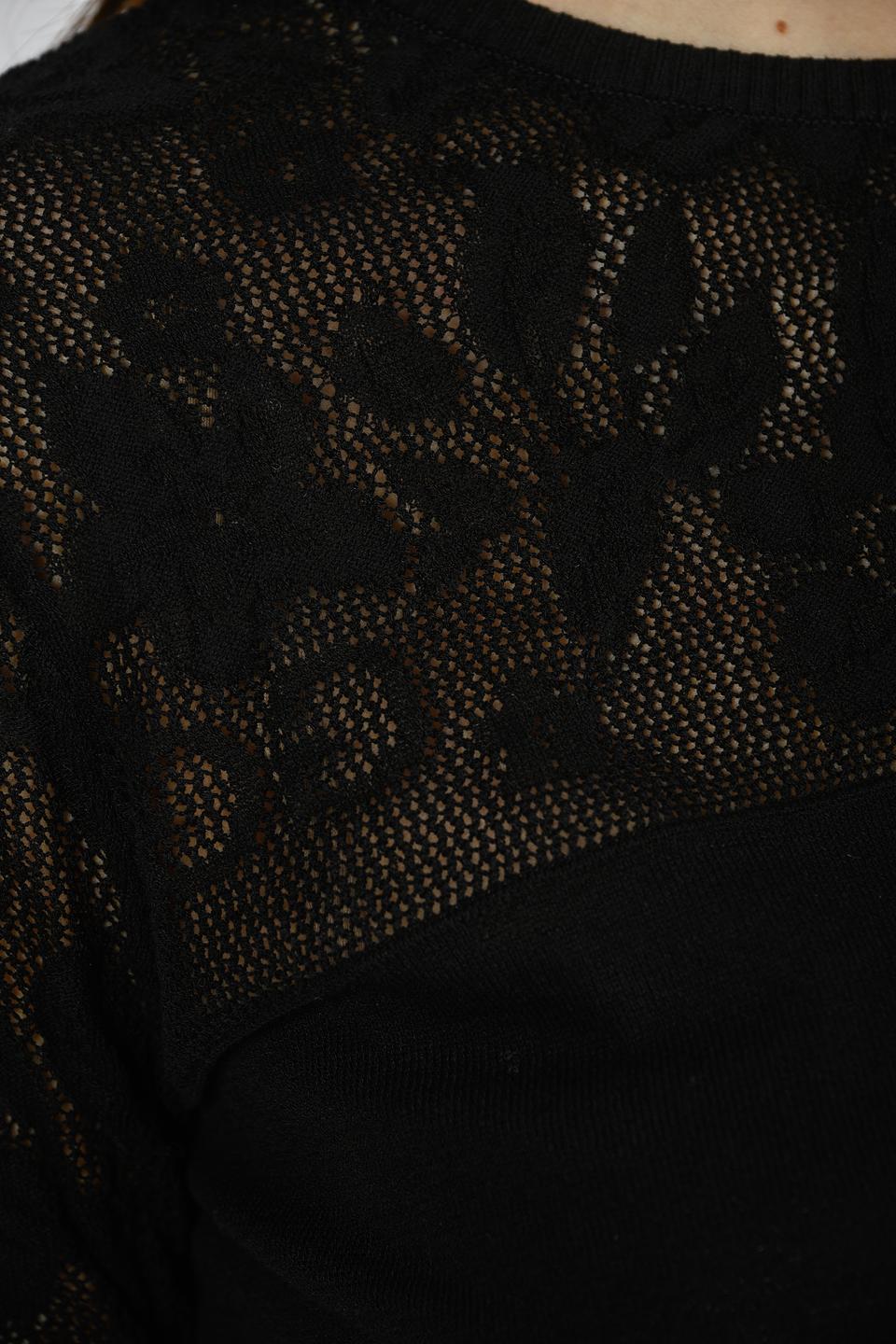 Джемпер Giorgio Grati с кружевом чёрный