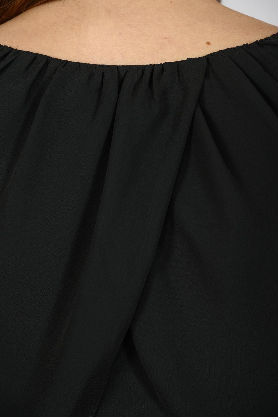 Блуза Giorgio Grati с рукавами-крыльями чёрная