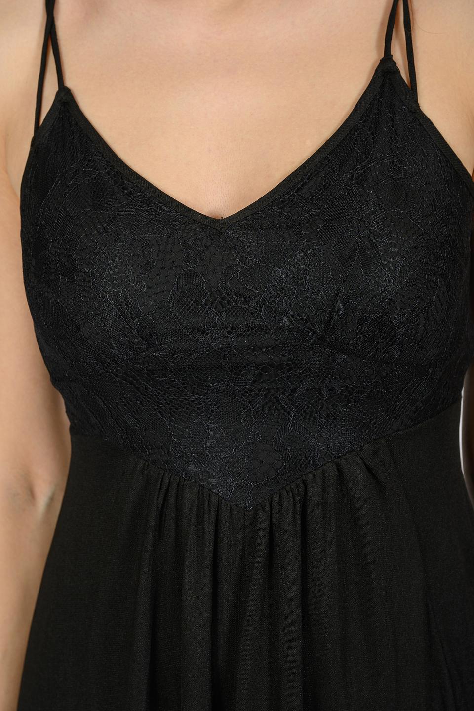 Платье Hugo жен. с кружевом чёрное