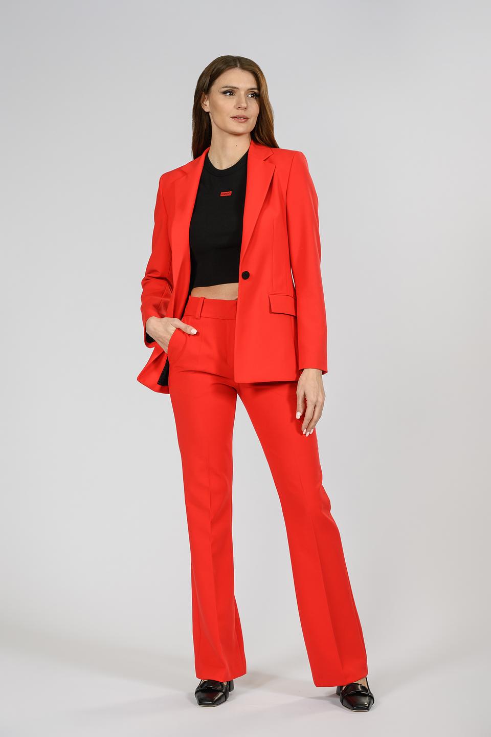 Брюки Hugo прямые красные