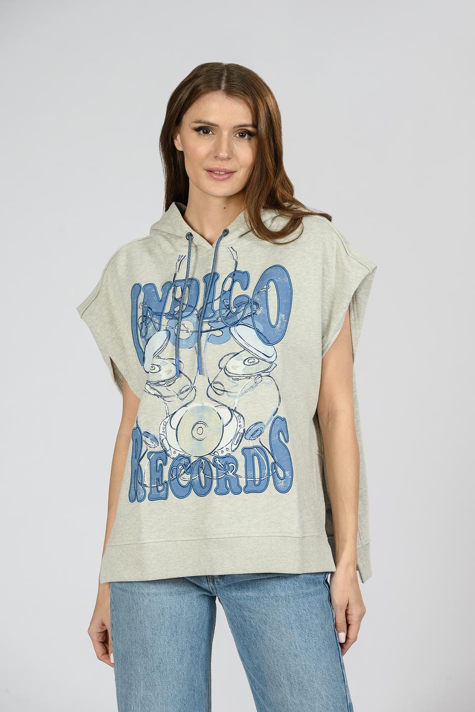 Футболка Boss Orange с принтом серая