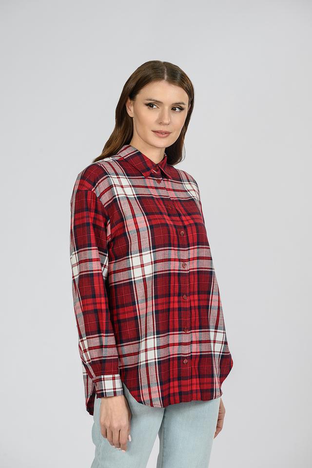 Рубашка Emka в клетку красная