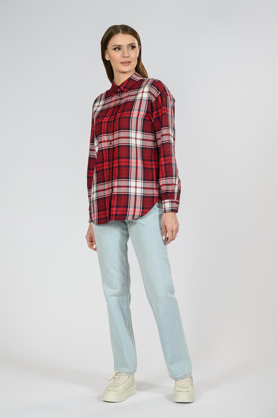 Рубашка Emka в клетку красная