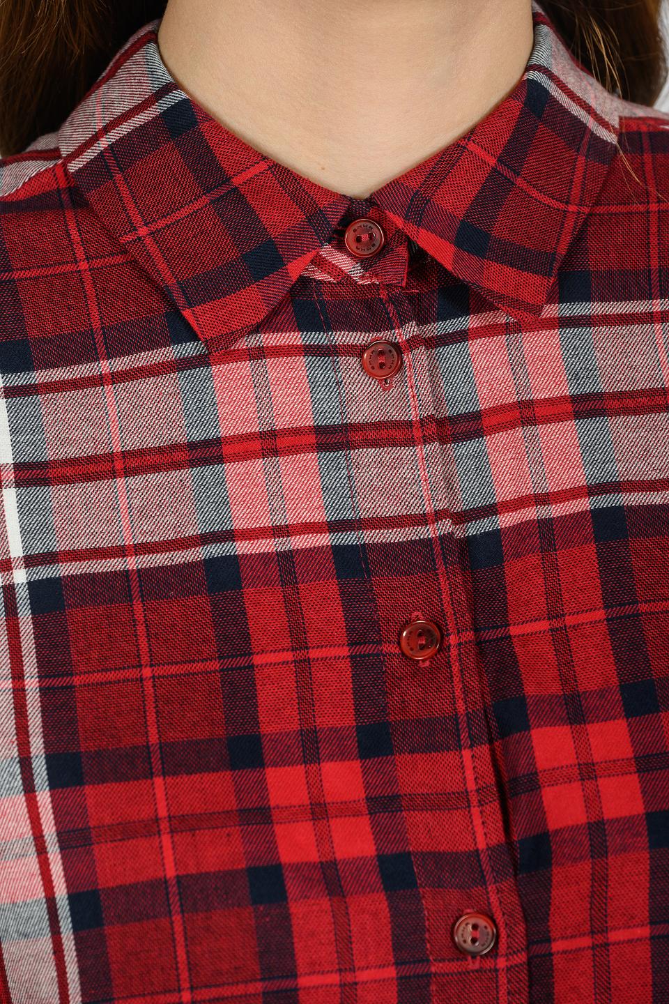 Рубашка Emka в клетку красная