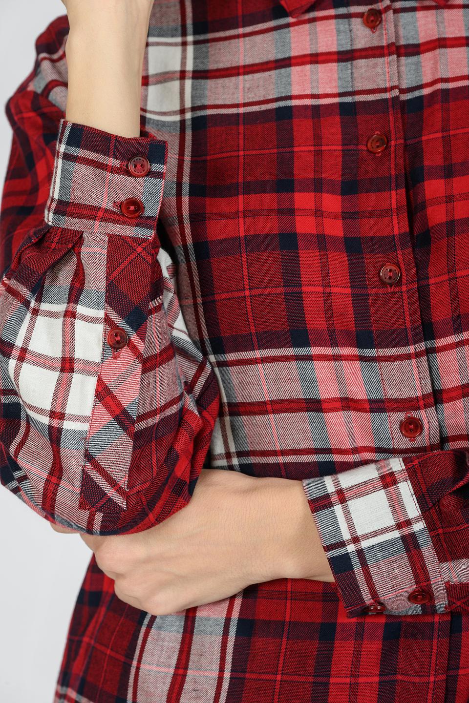 Рубашка Emka в клетку красная