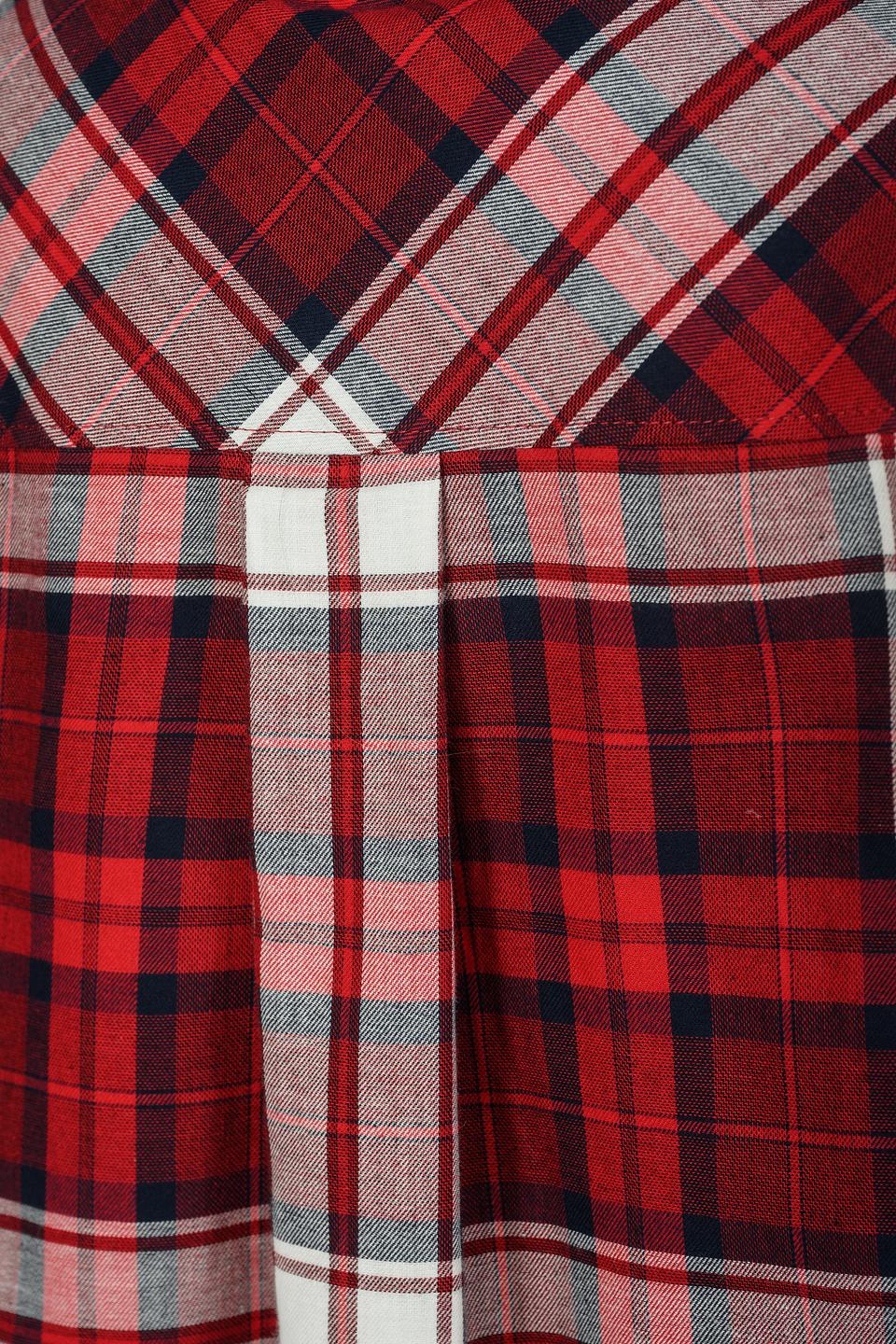 Рубашка Emka в клетку красная