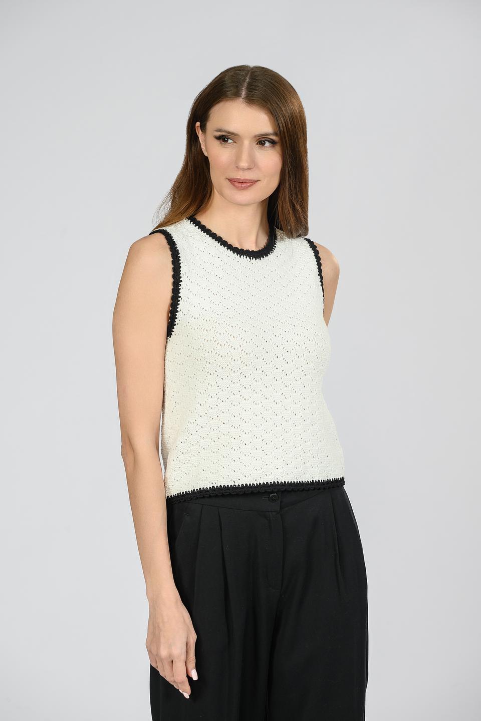Блуза Emka женская ажурная белая