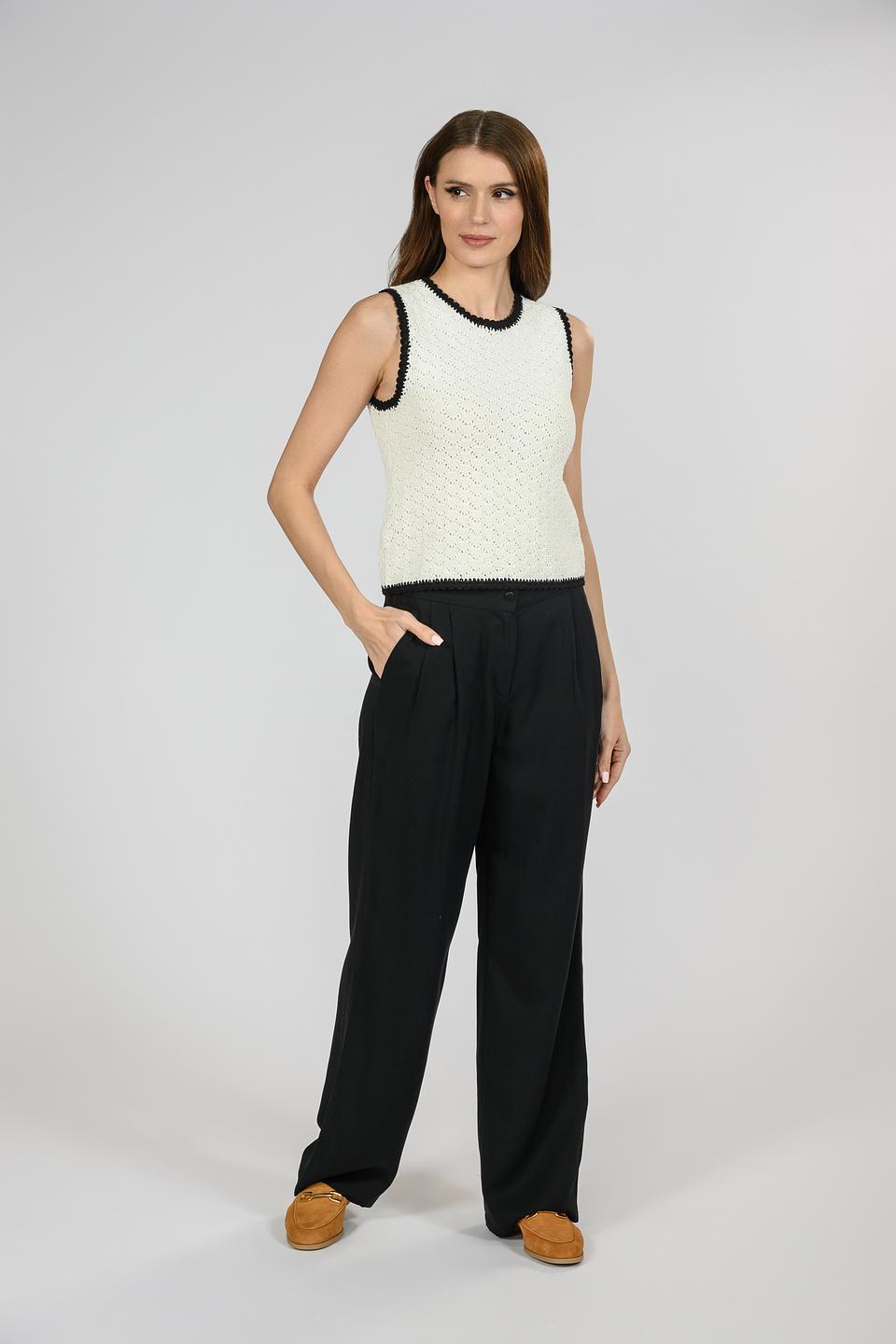 Брюки Emka палаццо чёрные