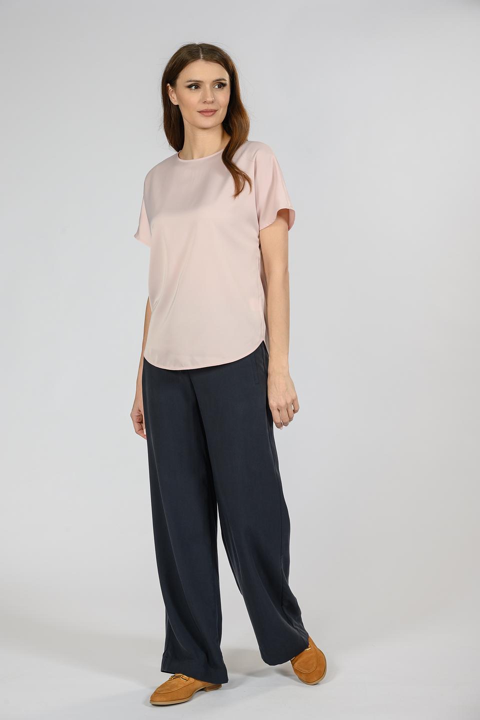 Брюки Emka палаццо тёмно-синие