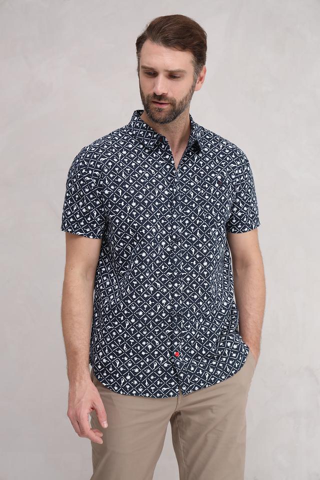 Рубашка кр Time Zone с принтом