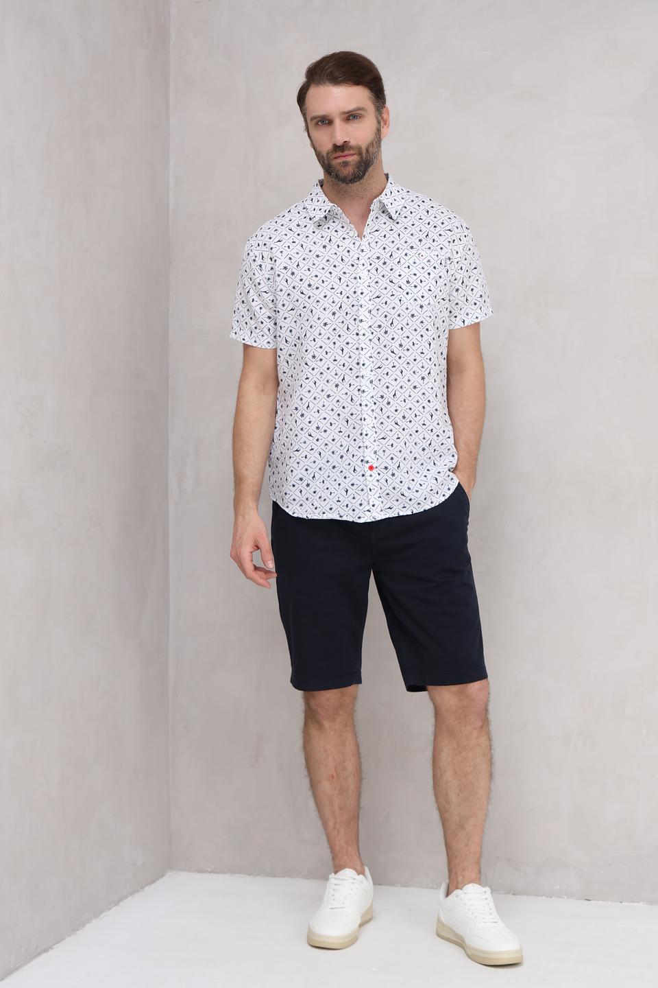 Рубашка кр Time Zone с принтом