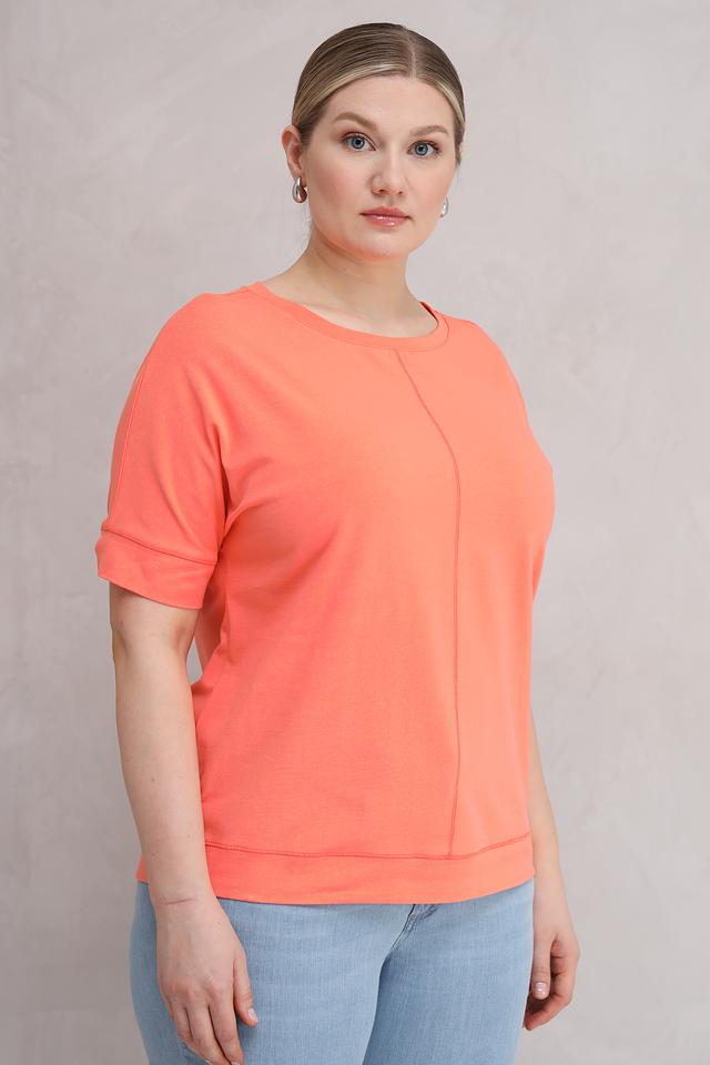 Блуза Olsen персиковая с рукавом 3/4