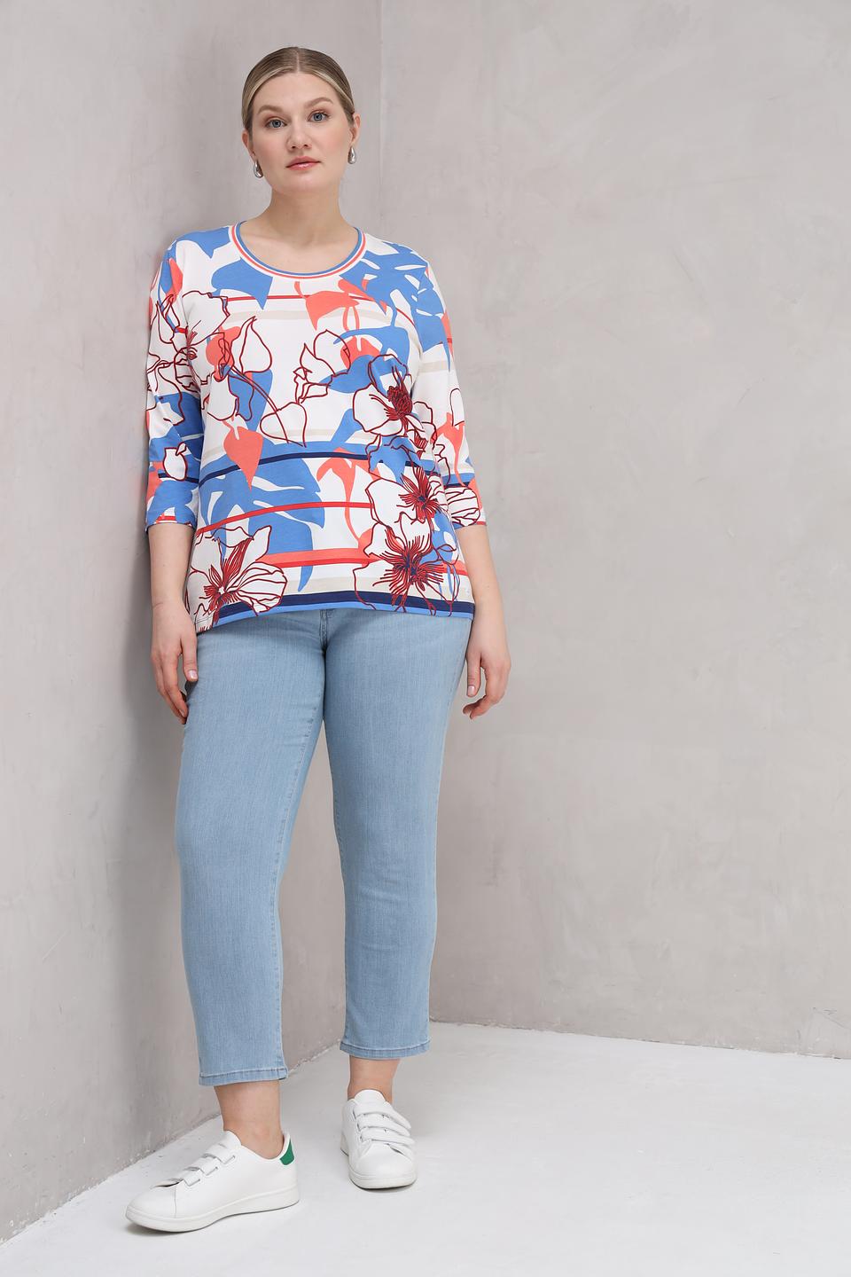 Футболка Olsen с цветочным принтом