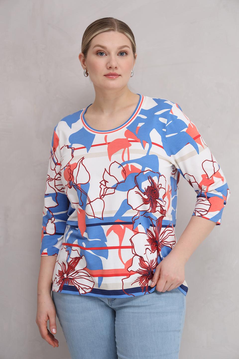 Футболка Olsen с цветочным принтом