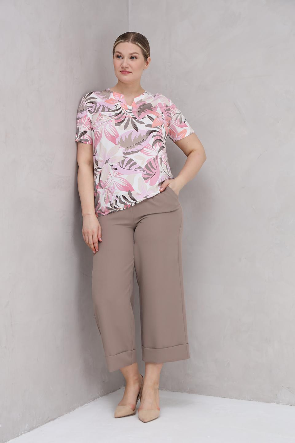 Футболка Frank Walder с тропическим принтом