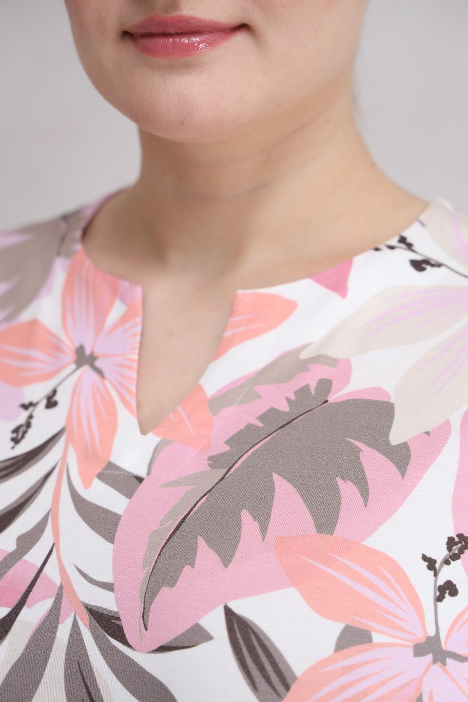 Футболка Frank Walder с тропическим принтом