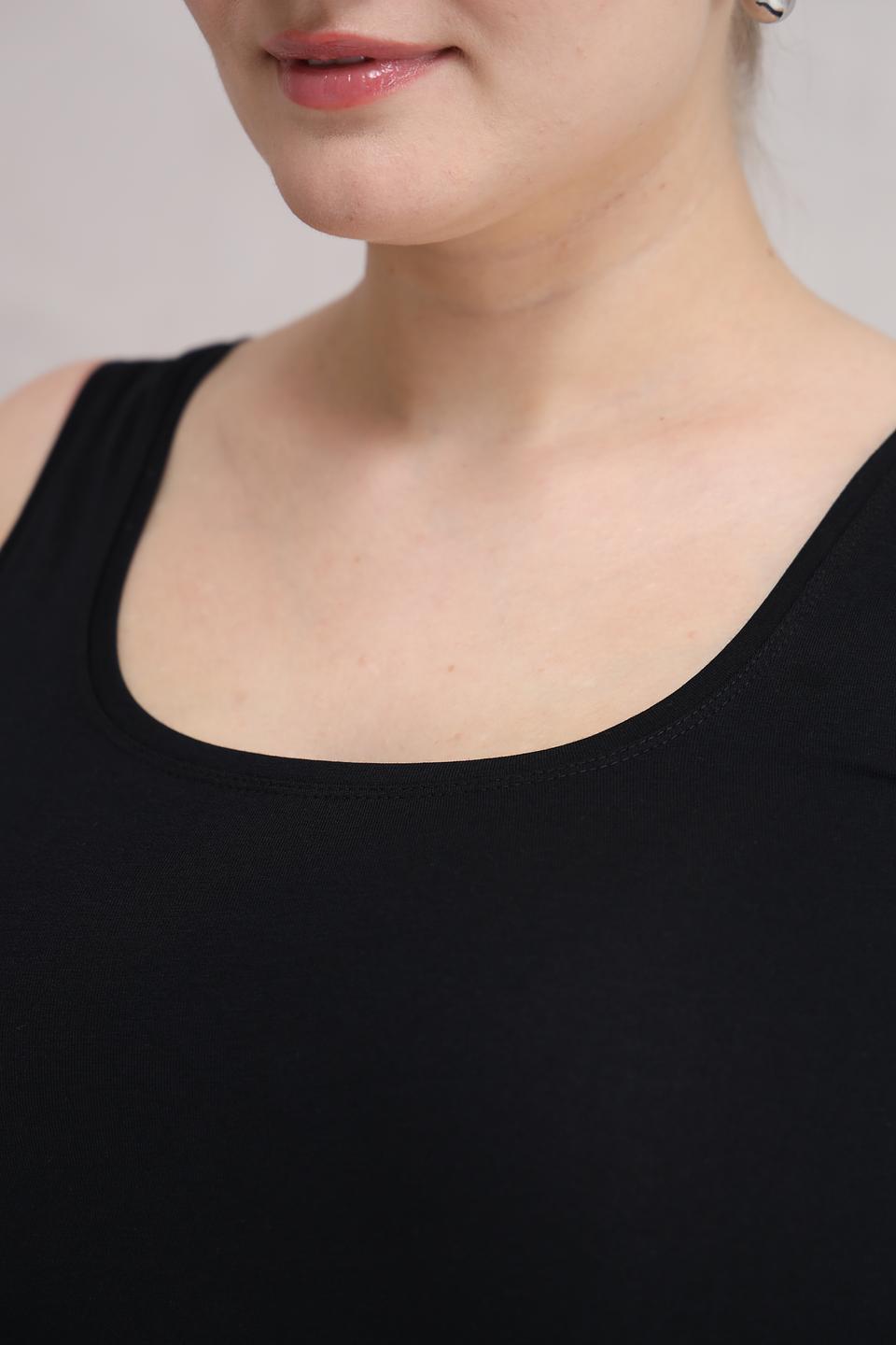 Топ Olsen базовый чёрный