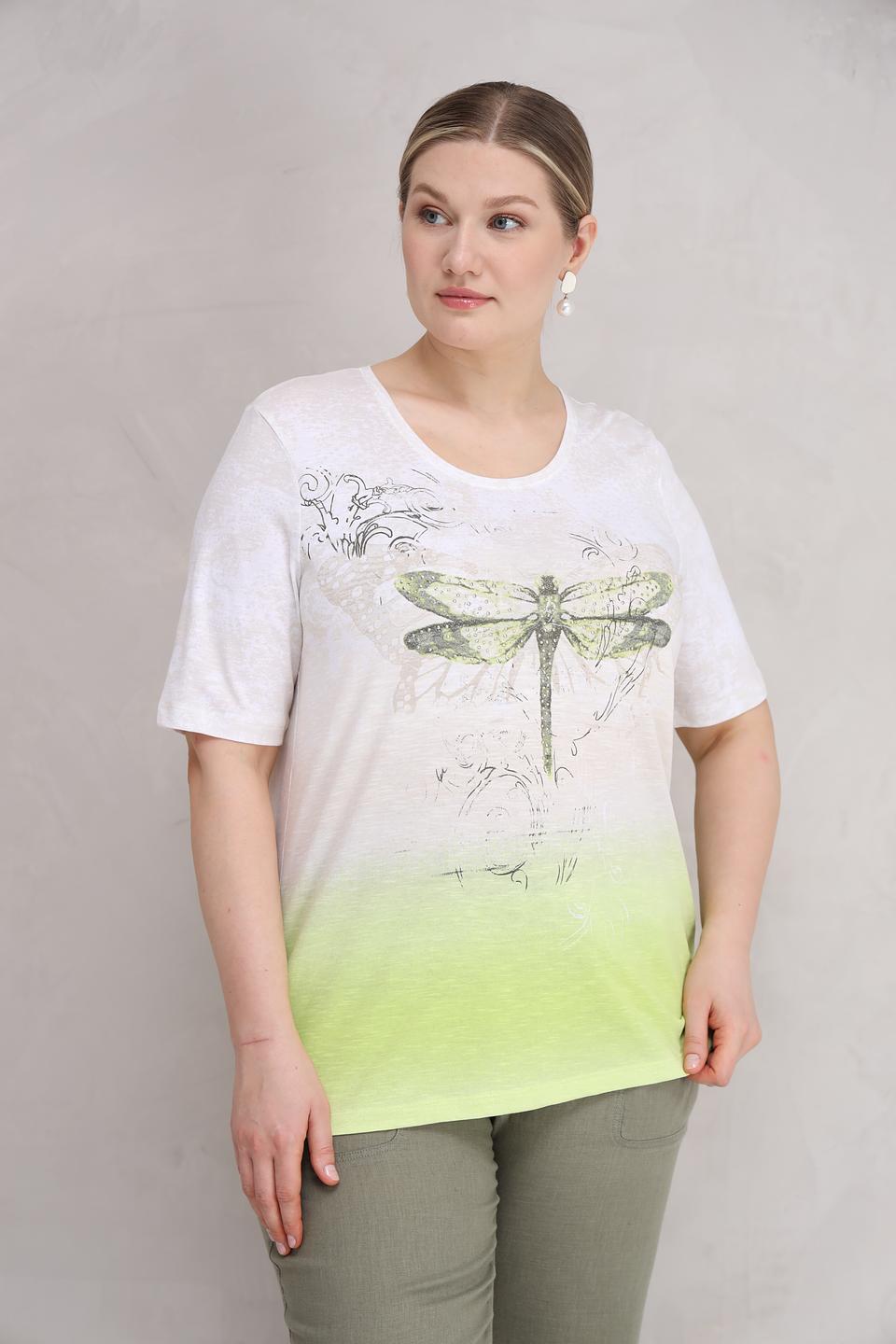 Футболка Olsen с принтом стрекозы