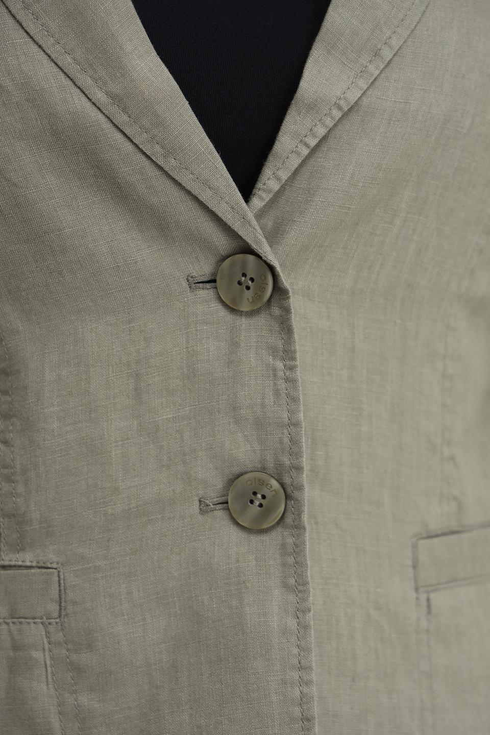 Жакет Olsen льняной хаки