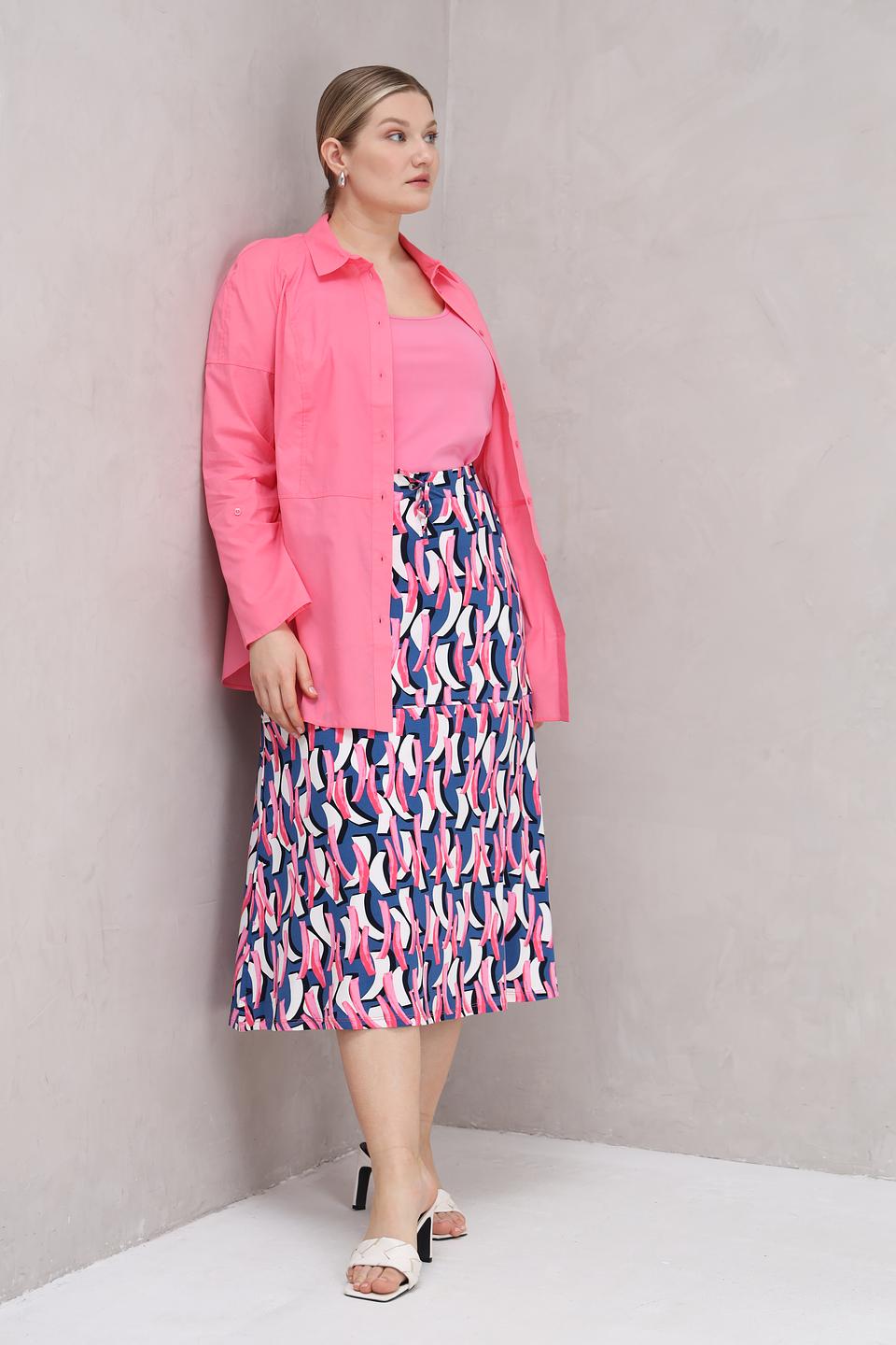 Блуза Lebek оверсайз розовая