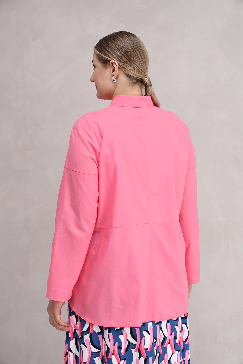 Блуза Lebek оверсайз розовая