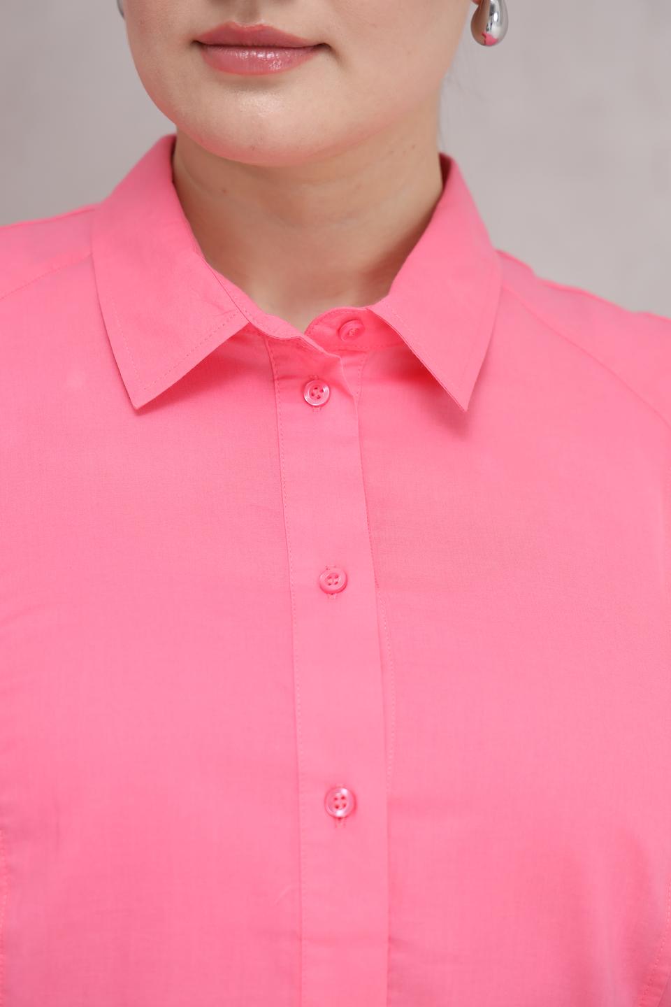 Блуза Lebek оверсайз розовая