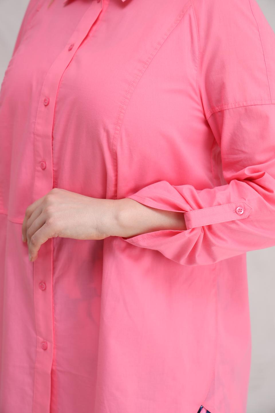 Блуза Lebek оверсайз розовая