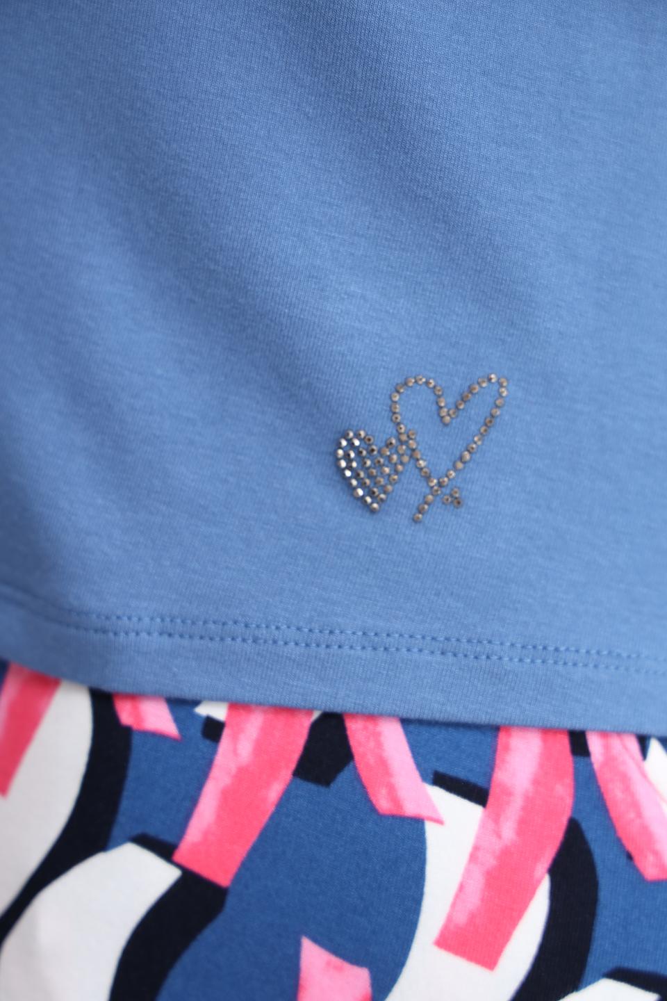 Футболка Lebek женская голубая