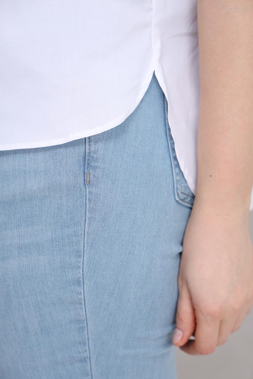 Блуза Lecomte женская белая с коротким рукавом