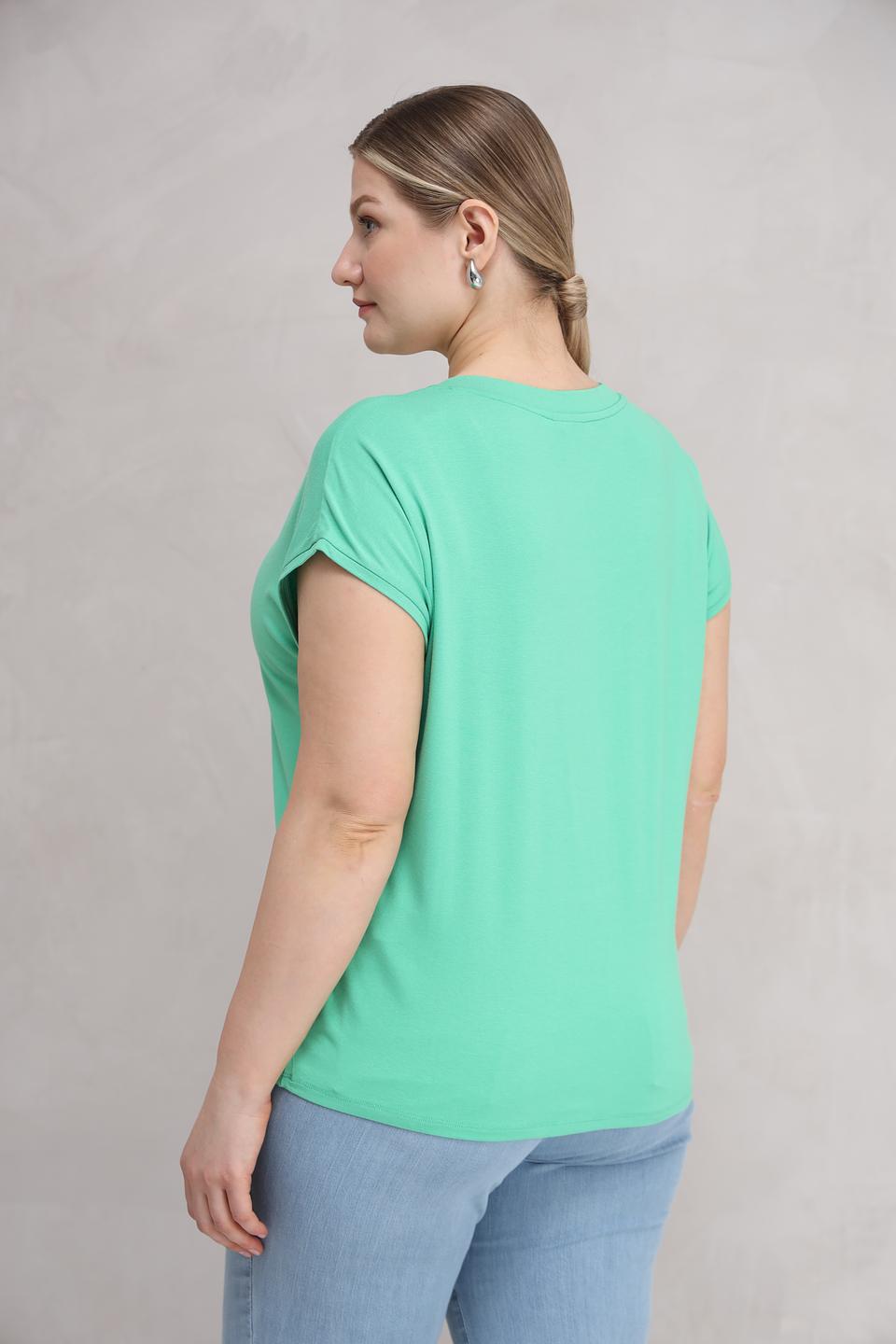 Топ Lebek мятный с рукавами
