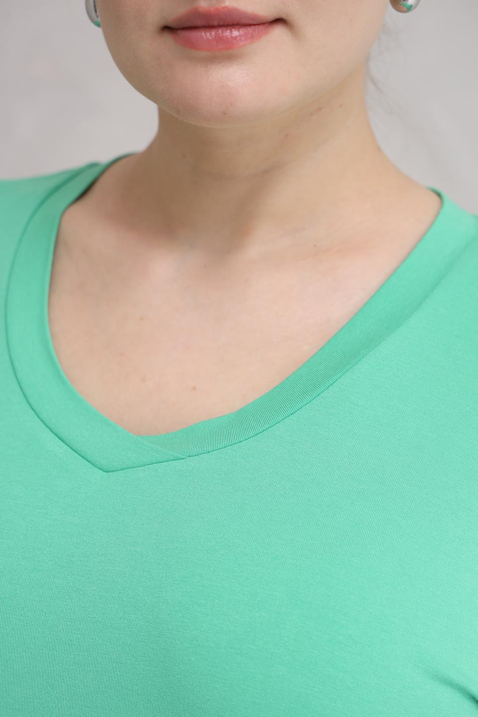 Топ Lebek мятный с рукавами