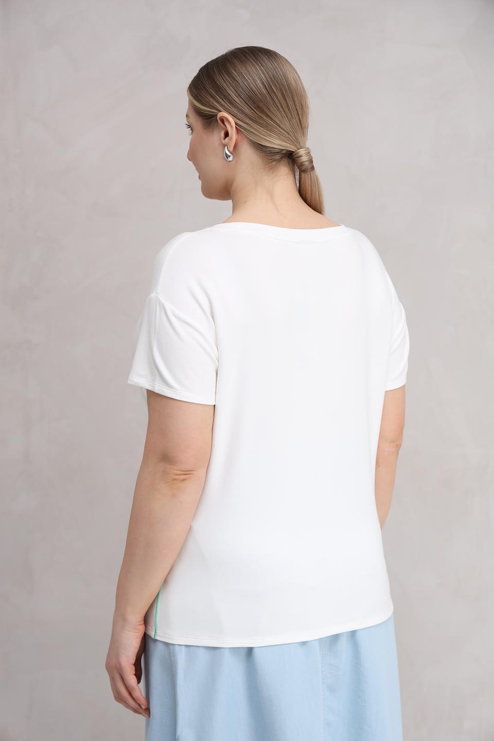 Футболка Lebek с тропическим принтом