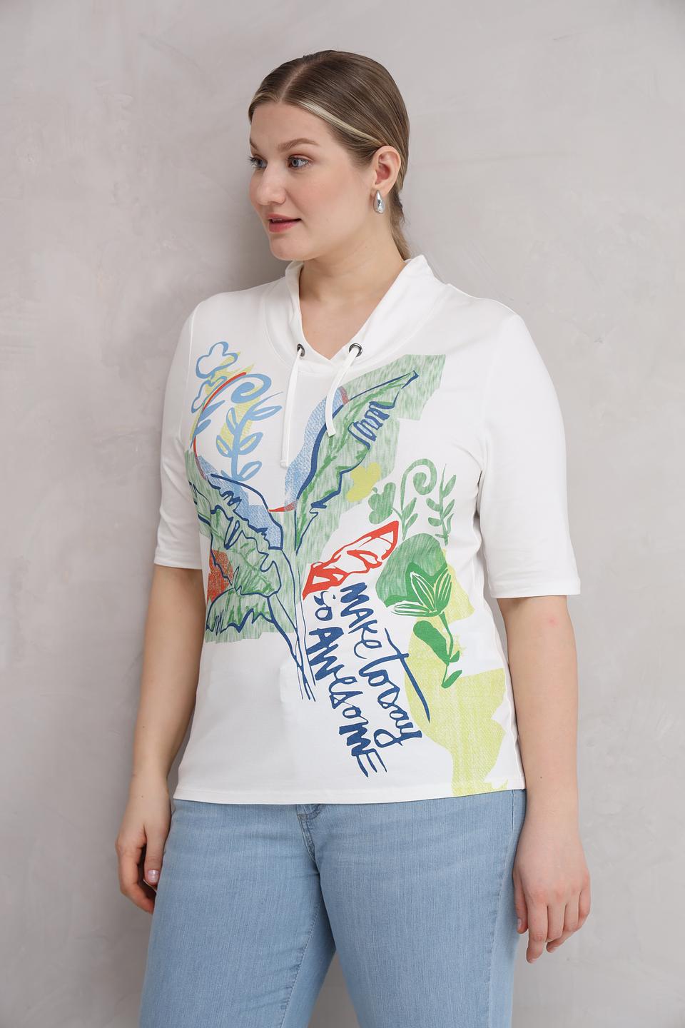 Футболка Lebek с принтом