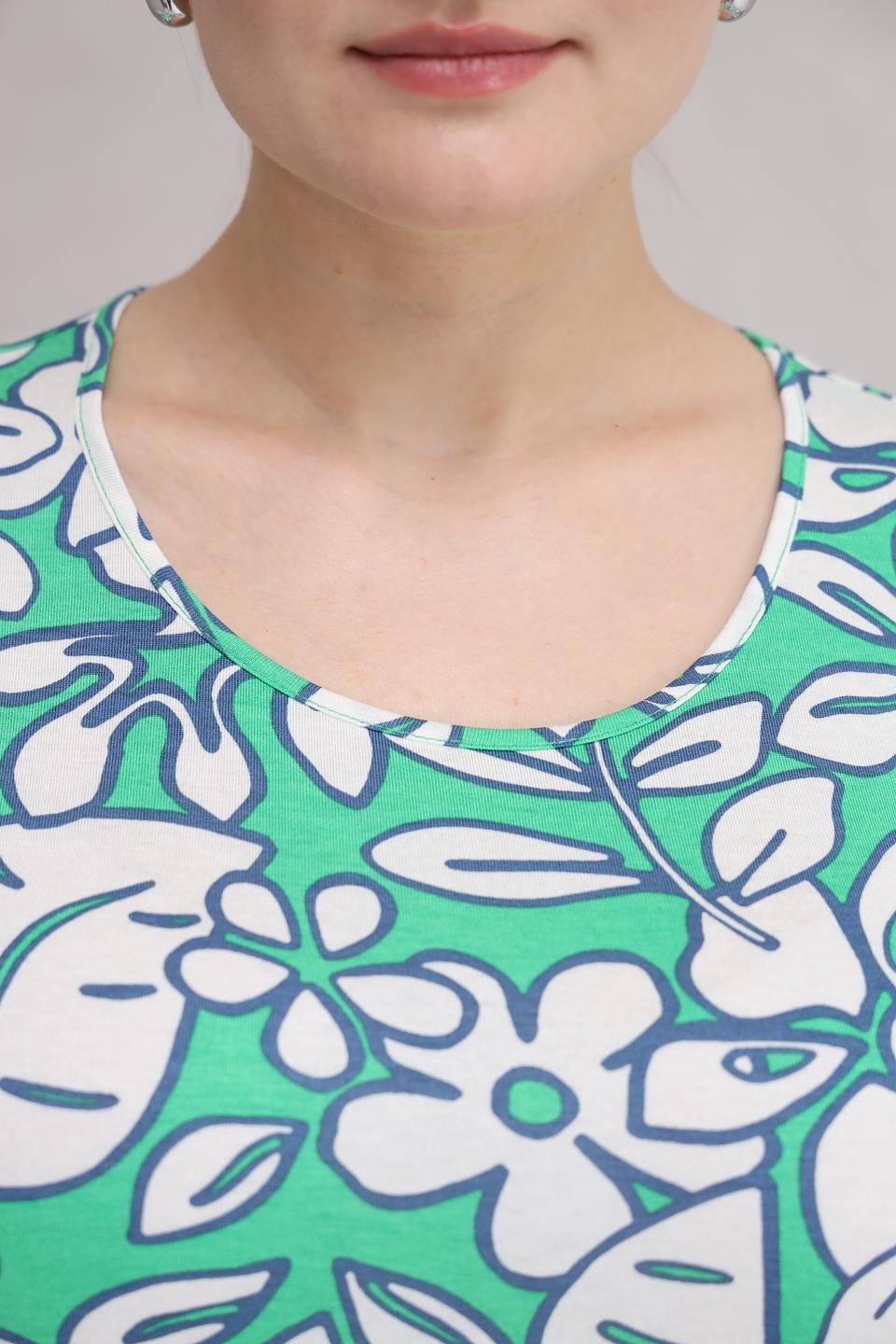 Футболка Lebek с цветочным принтом