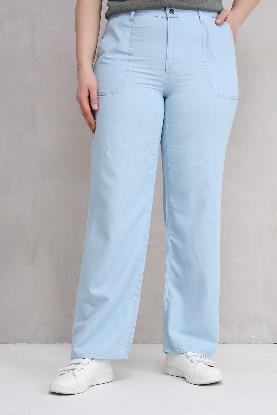 Брюки Lebek палаццо голубые