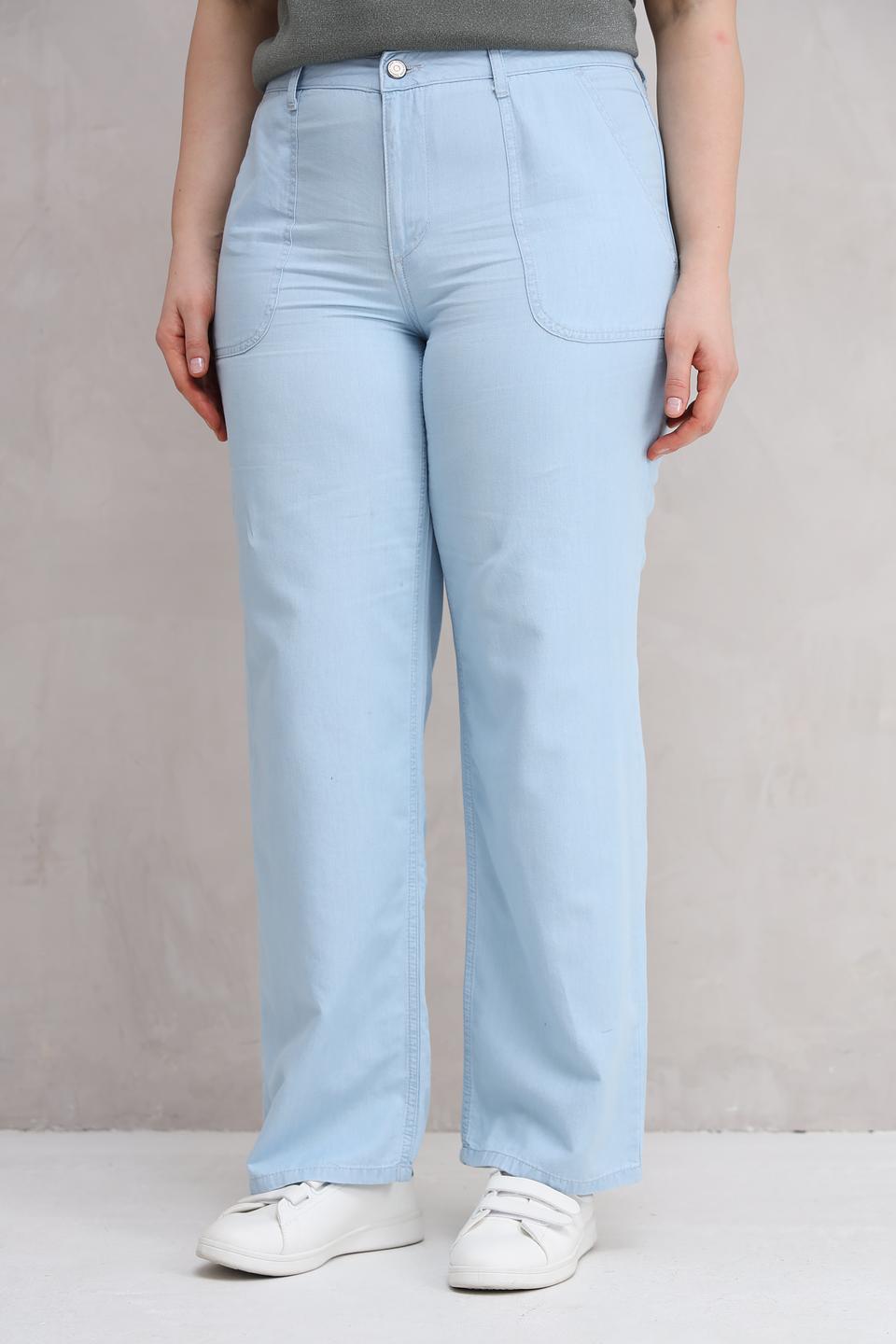 Брюки Lebek палаццо голубые