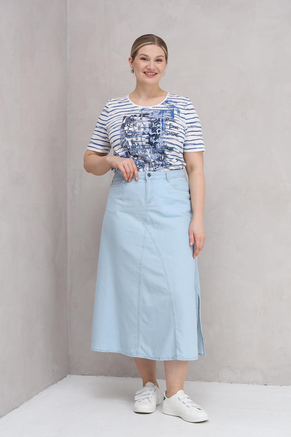 Юбка Barbara Lebek голубая