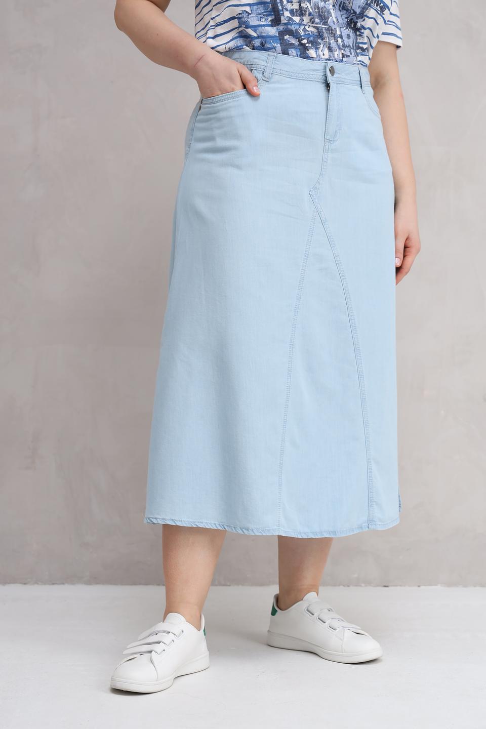 Юбка Barbara Lebek голубая