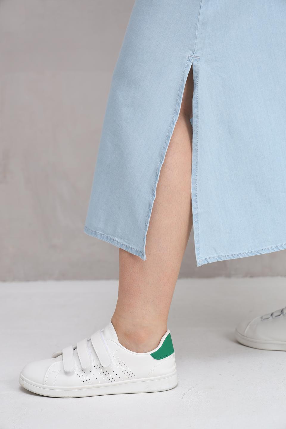 Юбка Barbara Lebek голубая