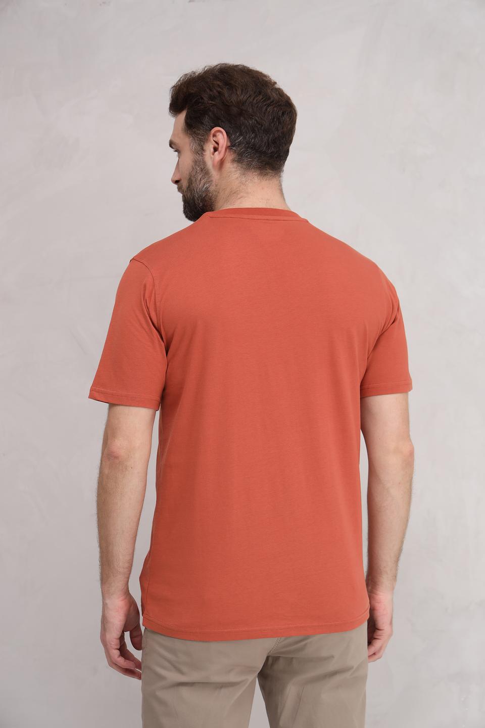 Футболка Casa Moda с принтом терракотовый