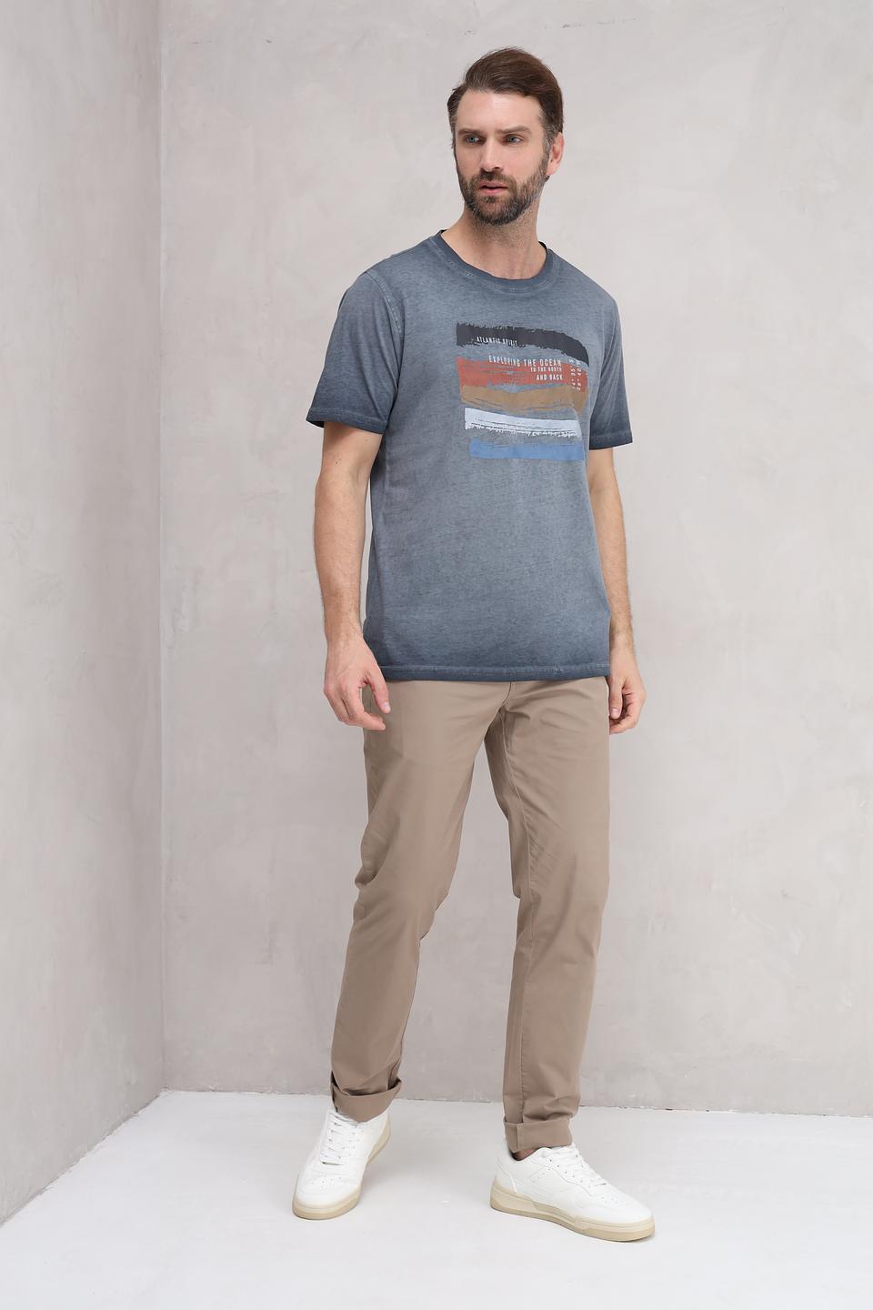 Футболка Casa Moda с принтом серая