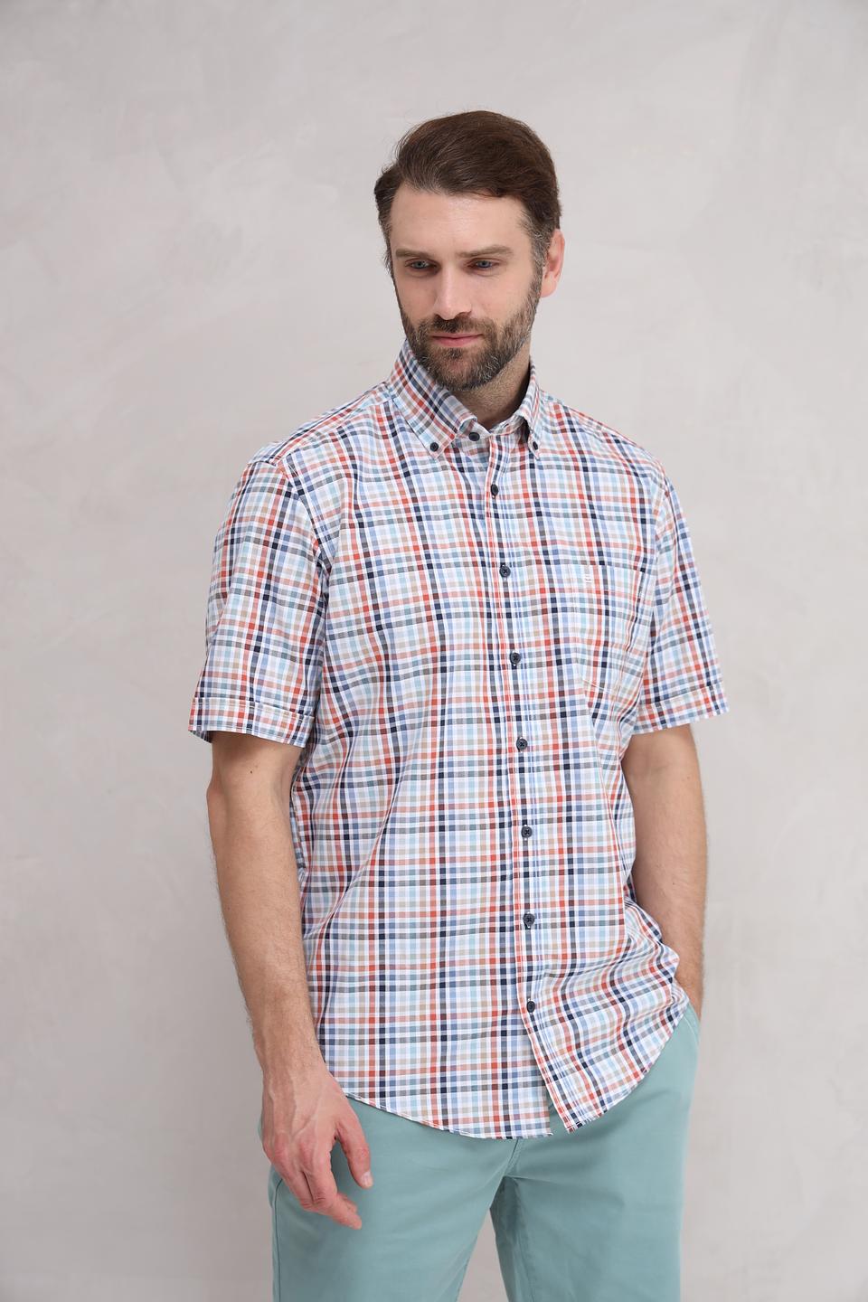 Рубашка кр Casa Moda в клетку