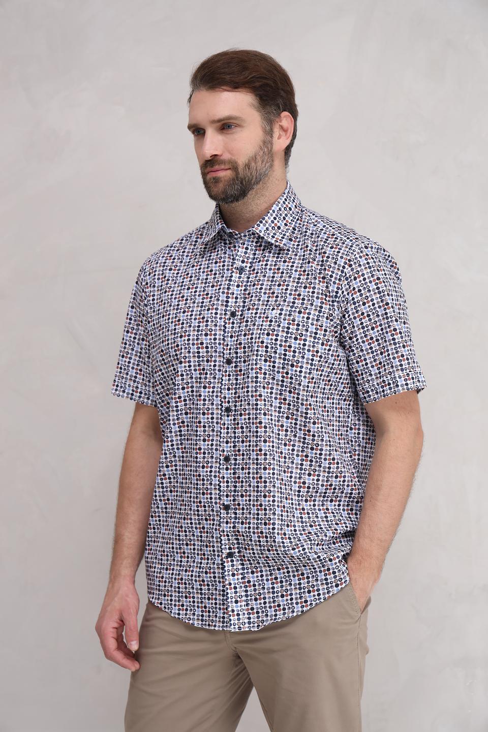 Рубашка кр Casa Moda с принтом