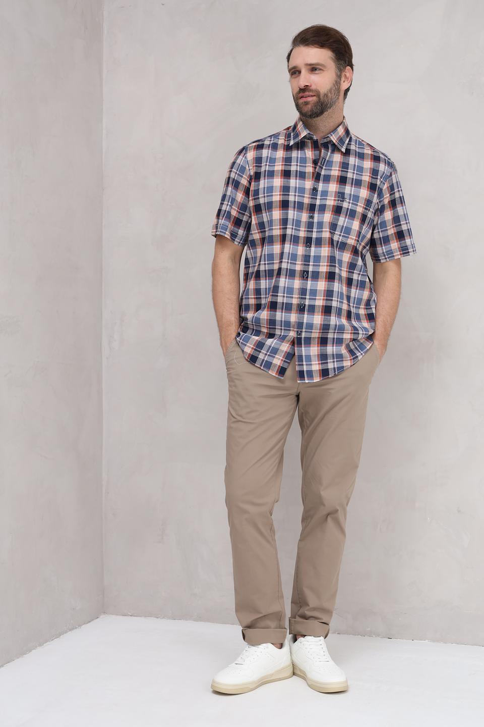 Рубашка кр Casa Moda в клетку