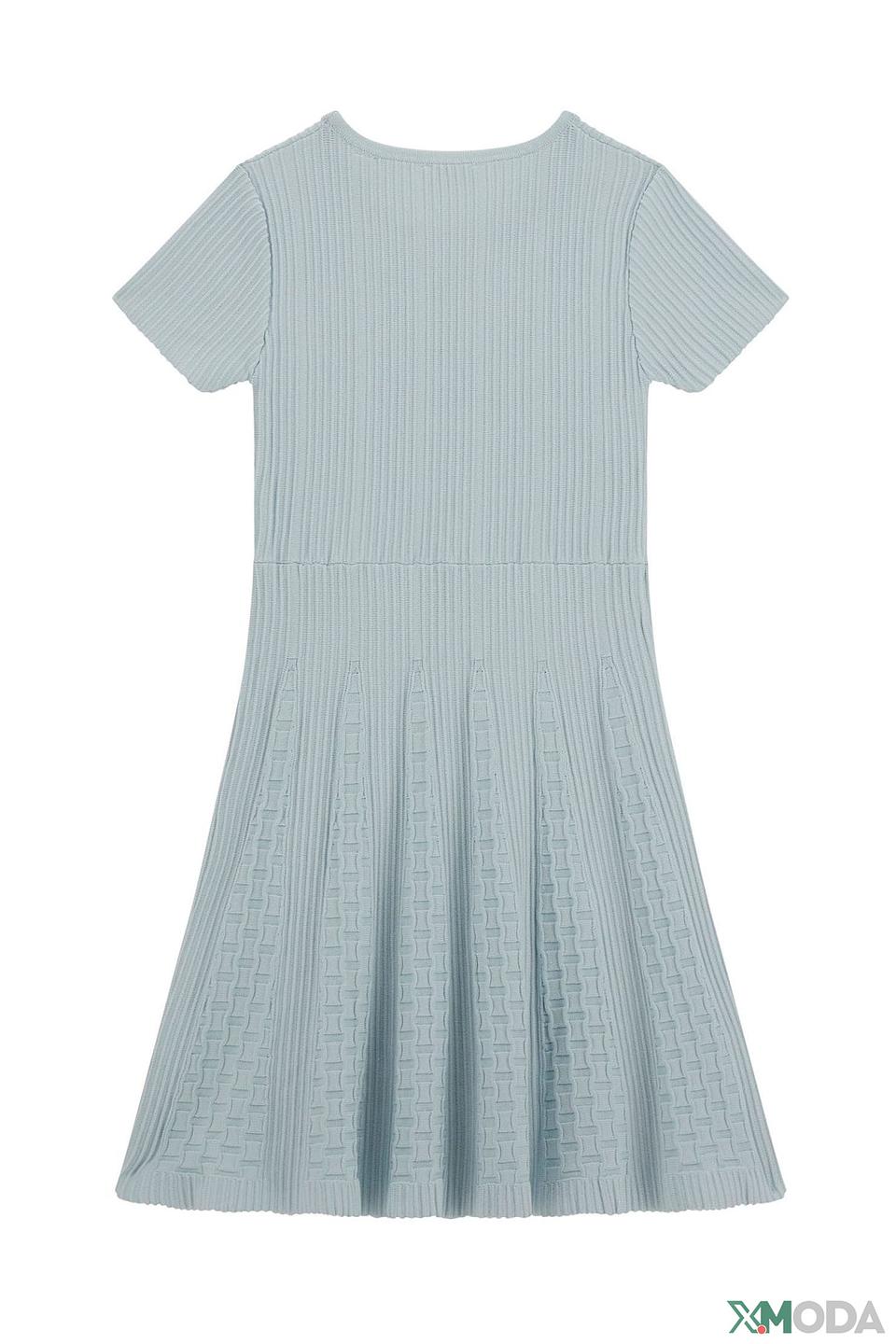 Платье Guess дев. рифленое голубое