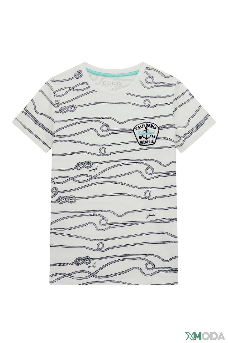 Футболка Guess с принтом белый