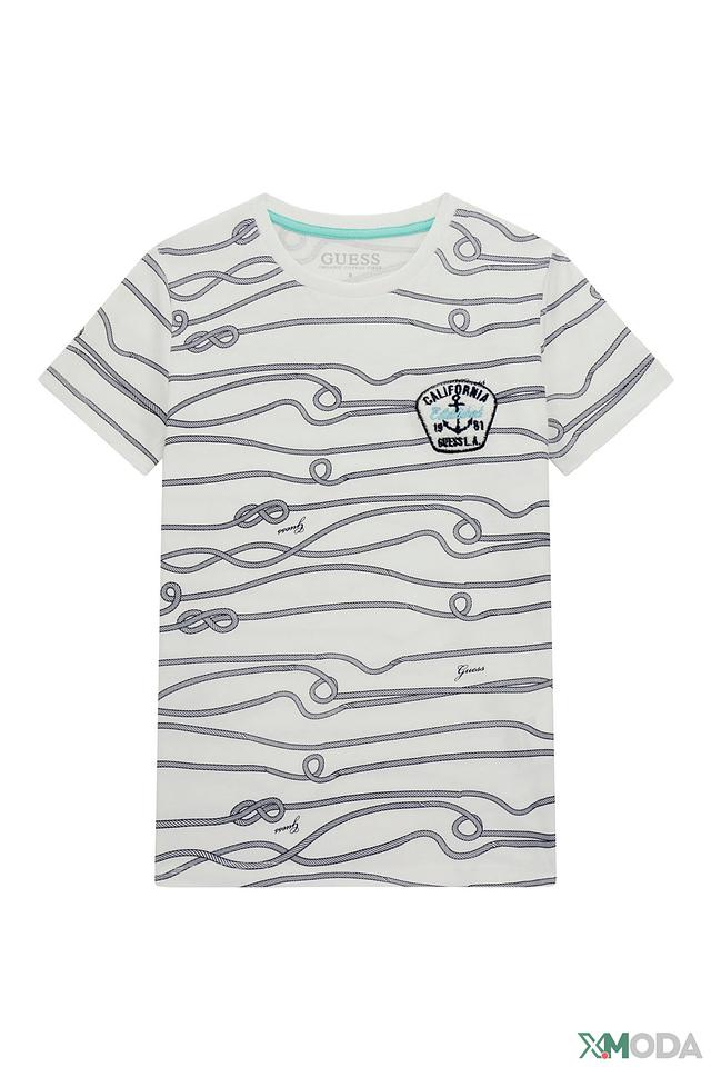 Футболка Guess с принтом белый