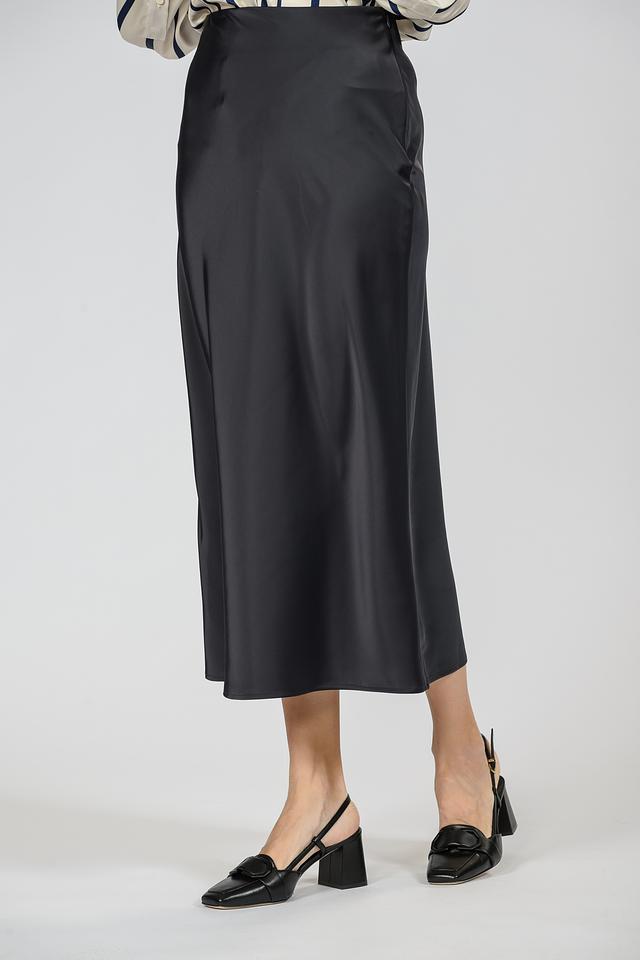 Юбка Emka атласная чёрная